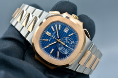 Patek Philippe Nautilus Travel Time Chronograph Blue Dial 5980/1AR-001 2022